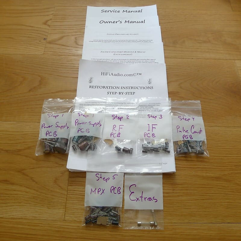 Kenwood KT-815 restoration kit filter capacitor repair rebuild fix  			