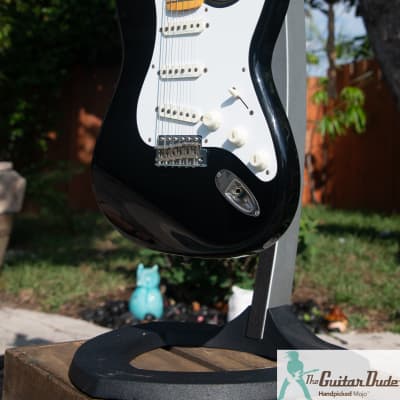 2006 Fender Japan 1957 Stratocaster Reissue ST57 - Dimarzio Collection - Black - Made In Japan - Demo Video image 4