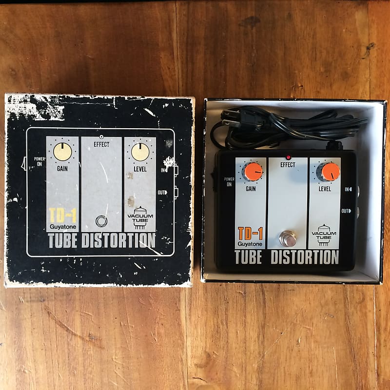 ギター Gyratone TD-1 Tube Distortion 1980s Japanese Guyatone TD1 Tube distortion pedal is Devine
