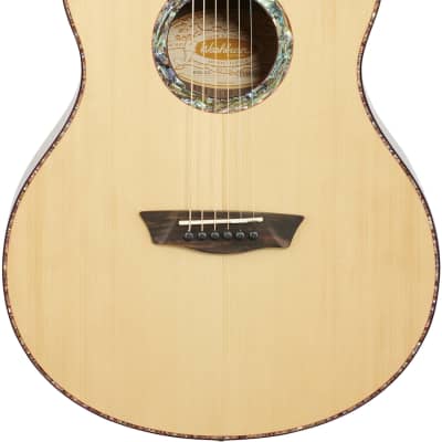 Washburn Bella Tono Elegante S24S Acoustic Guitar, Natural image 3