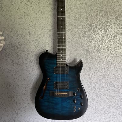 Carvin AE185 Acoustic/Electric Guitar Blue/ Black image 1
