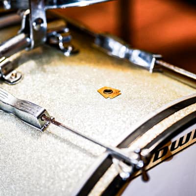 Ludwig Club Date 1966 Drum Set w/ 1968 Blue Note Floor Tom – Vintage Players Kit – Excellent Setup w/ Vintage Hardware image 5