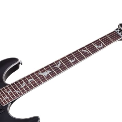 Schecter Damien Platinum-6 FR Satin Black + FREE GIG BAG - SBK NEW Guitar Floyd EMG Platinum Active image 8