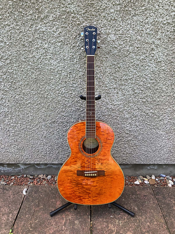 Fender GDO 300 AMB Acoustic Guitar 2007 - Trans Amber | Reverb