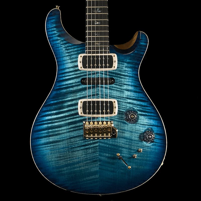 PRS Wood Library Modern Eagle V Guitar in Cobalt Blue | Reverb