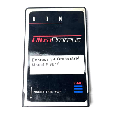 E-Mu Systems Ultra Proteus Rom Card ''Expressive Orchestral #9212'' Rare 90's Black
