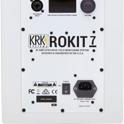 KRK ROKIT 7 Generation 4 Powered Studio Monitor Speaker (Single) | Full Warranty! - White image 2