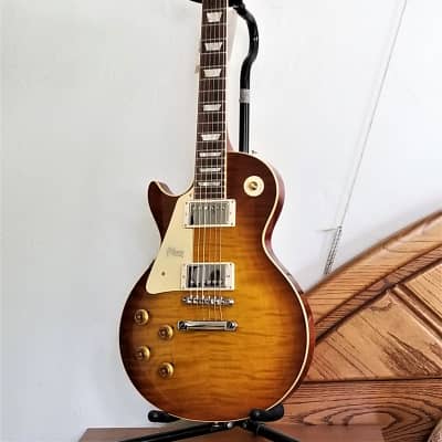 Left Handed 2018 Gibson Historic 1959/R9 Les Paul, New with COA/OHSC, Magnificent Top! image 14