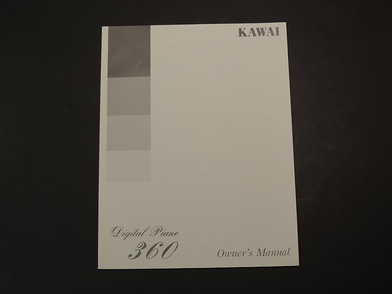 Kawai Digital Piano 360 Owner's Manual [Three Wave Music] image 1