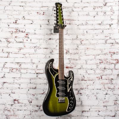 Burns Club Series Double Six 12-String Electric Guitar, Greenburst w/ Case x0062 (USED) image 4