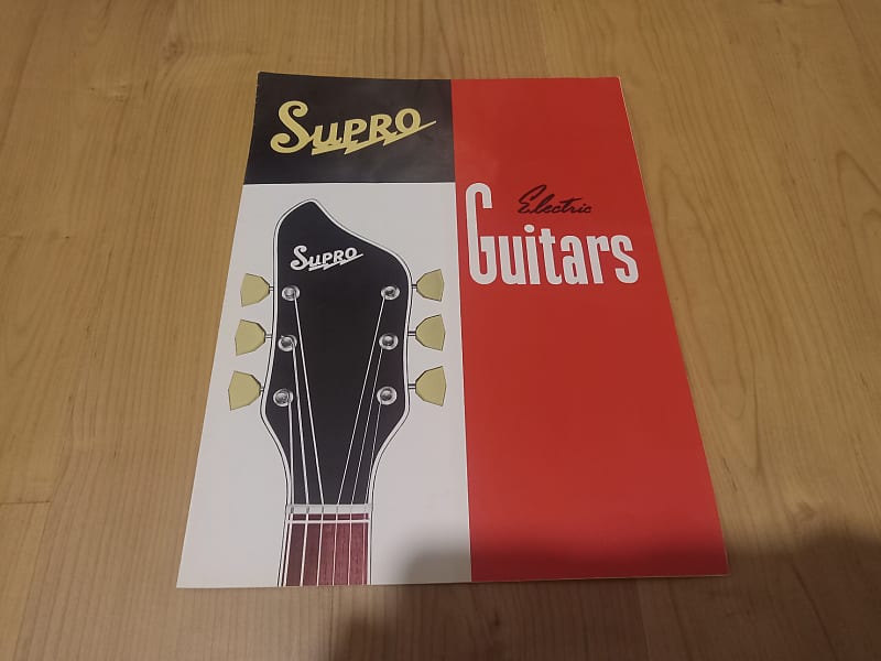 Vintage 1962 Supro Electric Guitar, Amplifier Catalog! Rare, Reverb