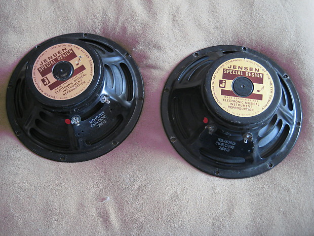 Jensen C10N Speakers Matched pair from 1966 Great in Fender Vibrolux Reverb Amp