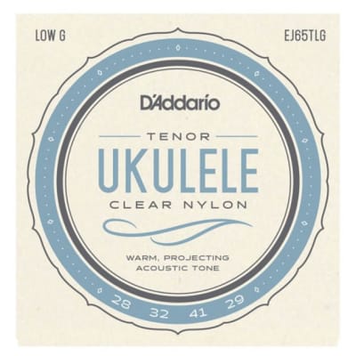 D'Addario EJ65TLG Pro-Arte Custom Extruded Clear Nylon Ukulele Strings LOW G image 1