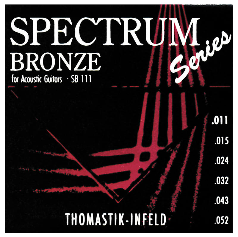 Thomastik-Infeld SB111 Spectrum Bronze Round Wound Acoustic Guitar Strings - Light (.11 - .52) image 1