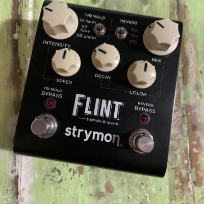 Strymon Flint Reverb and Tremolo V1 2010s - Black with Black Knobs image 1