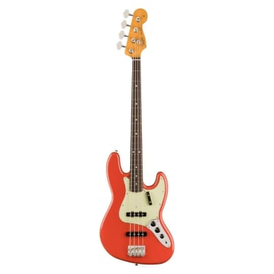 J M Stewart Fiesta Red Jazz Bass | Reverb