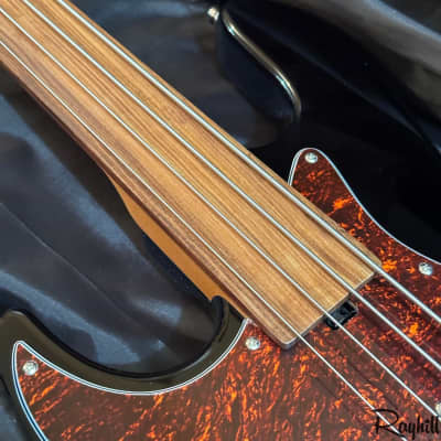 Sadowsky 2023 SMX MetroExpress Vintage JJ 4-String Morado Fretless Left Handed Black Electric Bass Guitar B-stock image 7