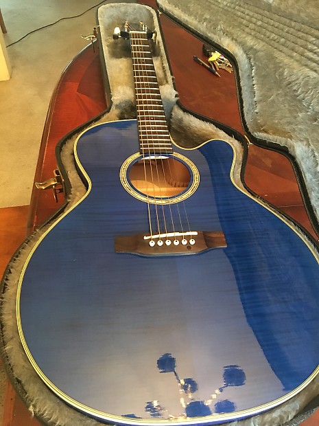 Takamine EG540C 6 string acoustic electric guitar Blue