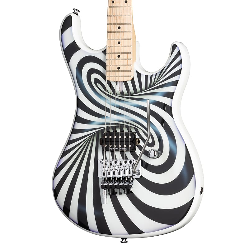 Kramer The 84 Custom Graphics "The Illusionist" EVH D-Tuna Electric Guitar (with Gig Bag) image 1