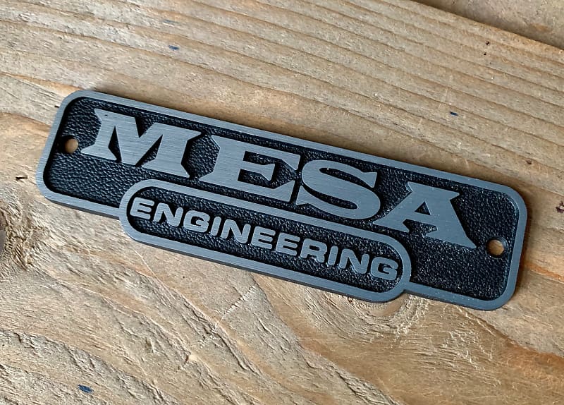 Mesa Boogie Metal Nameplate, Engineering Logo, Small image 1
