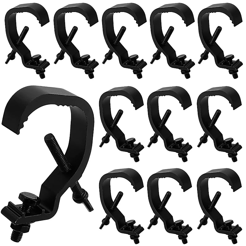 12 Pcs Stage Light Clamp Hook, Heavy Duty Aluminum Alloy Reverb