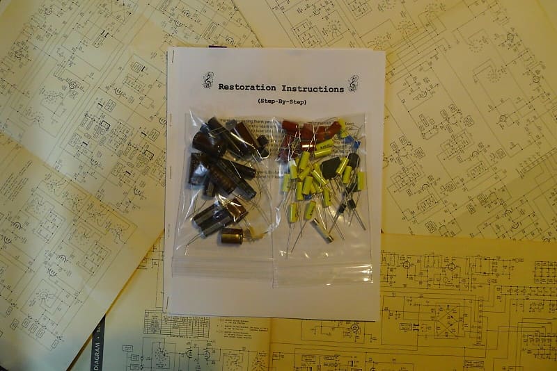 Fisher 400-CX restoration kit filter capacitor repair rebuild fix  			