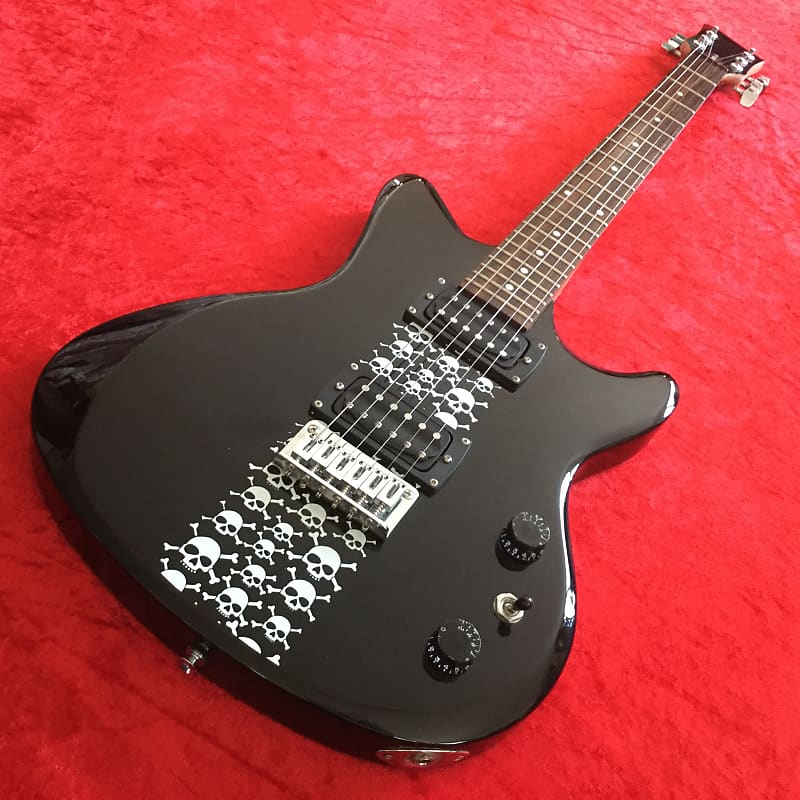 First Act ME478 Black Guitar with Skull Graphics | Reverb