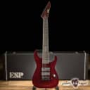 ESP LTD SC-608 Stephen Carpenter 8-String Baritone Guitar w/ Case – Red Sparkle