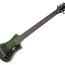 Hofner Shorty Electric Travel Guitar w/ Gig Bag - Cadillac Green - Used
