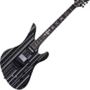 Schecter Synyster Custom-S Guitar Gloss Black Silver Pin Stripes