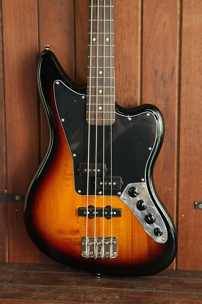 Squier Vintage Modified Jaguar Bass (Active) Sunburst | Reverb