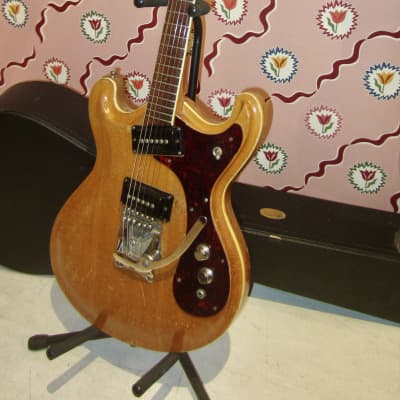 Vintage 1966 Mosrite Joe Maphis Model I Natural w/ Case image 2