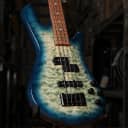 Spector Legend 4 Neck-Thru Bass Guitar in Faded Blue Gloss with Gig Bag
