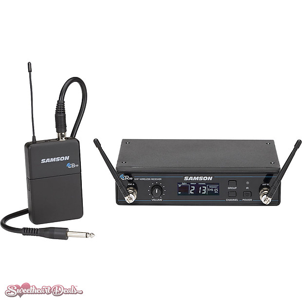 Samson Concert 99 Frequency-Agile UHF Wireless Guitar System - D Band (542–566 MHz) image 1