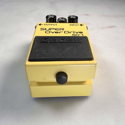 Boss SD-1 Super OverDrive (Black Label) 1982 - Yellow - Made in Japan - With box SKU0083 image 7