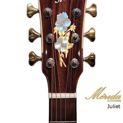 Merida Extrema Juliet Solid Sitka Spruce & Sapele  dreadnought cutaway acoustic guitar image 7