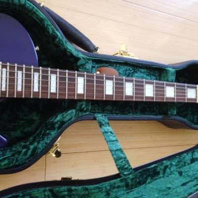 1993 Edwards by ESP Gothic Purple LP Shaped Superstrat Guitar w Premium USA Hardshell Case MIJ Japan image 4