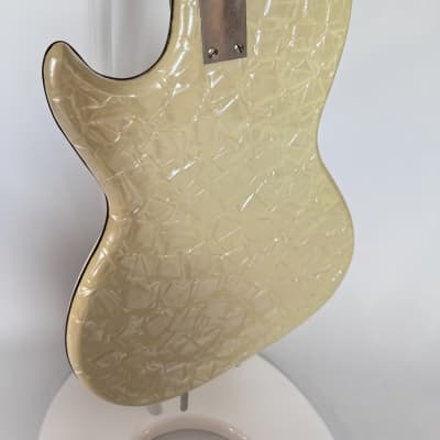 Isana solidbody guitar 1960s - pearloid vinyl image 7