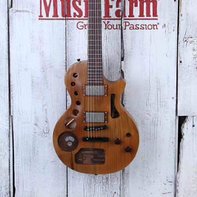 CMG Chris Mitchell USA Custom Ashlee Steampunk Electric Guitar with Gig Bag image 5