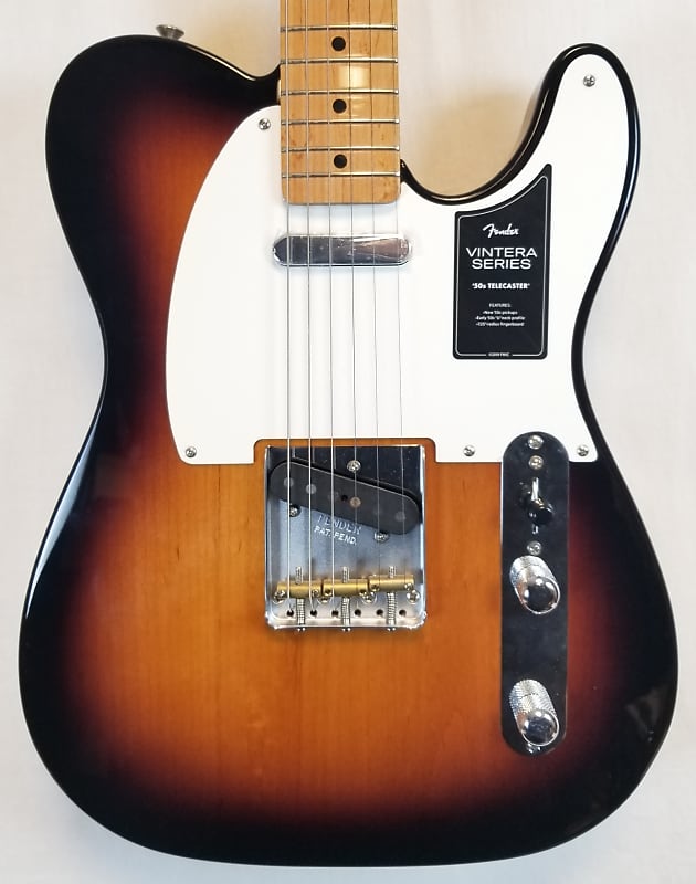 Fender Vintera '50s Telecaster, Maple Fingerboard, 2-color Sunburst, w/Gig Bag image 1