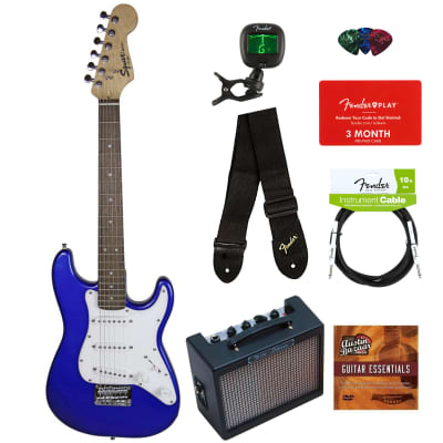 Fender Squier 3/4-Size Mini Strat - Imperial Blue w/ Tuner
