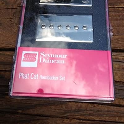 Seymour Duncan 11108-16-NC SPH90-1 Phat Cat Nickel Set P-90 Pickups Bridge/Neck image 1