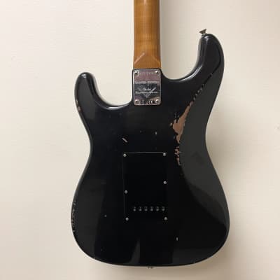 Fender Custom Shop Limited Edition Relic Roasted Dual-Mag Stratocaster with Rosewood Fretboard 2017 - Aged Black image 10