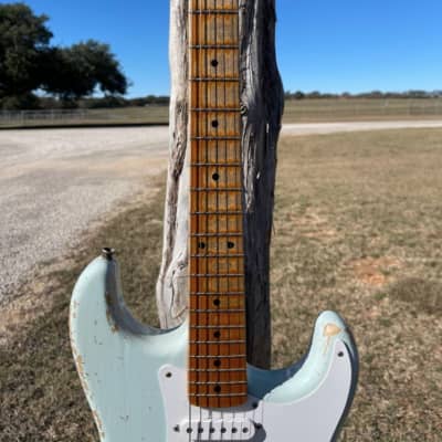 Fender Todd Krause 1954 Stratocaster Relic 2020 - Sonic Blue Relic image 3