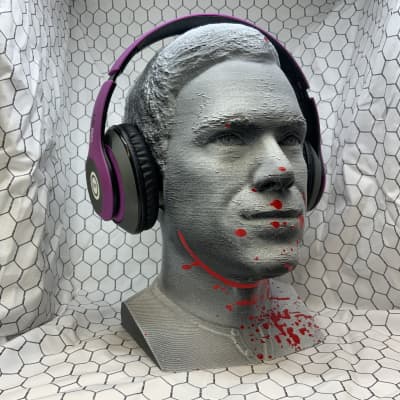 Dexter Headphone Stand! Michael C. Hall Gaming Headset Rack Holder. Holds Ear Protection Headsets! image 5