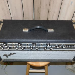 Immagine Fender  PA 100 1973 Silverface / PA or Guitar Amp Head 100 Watts All Tube Amp! - 4