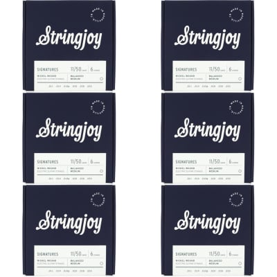 Stringjoy Signatures Nickel-wound Balanced Electric Guitar Strings - .011 - .050 (6-Pack) for sale