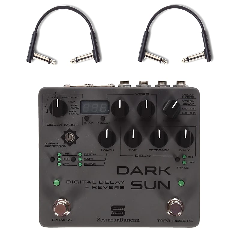 Seymour Duncan Mark Holcomb Signature Dark Sun Digital Delay & Reverb w/RockBoard Flat Patch Cables Bundle image 1