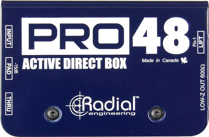 Radial Engineering Pro48 Active DI for Acoustic Guitar & Bass image 1