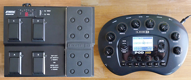Line 6 POD HD desktop w/ FBV Express MKII foot controller